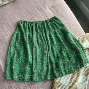 Max Studio Floral Green Skirt